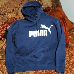 Navy 🔵 PUMA  pullover hoodie soft and warm SZ SM in MEN'S